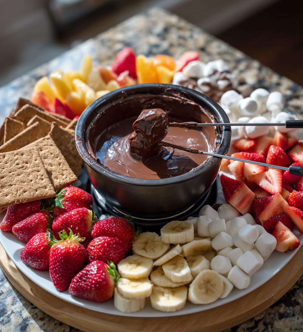 chocolate fondue board