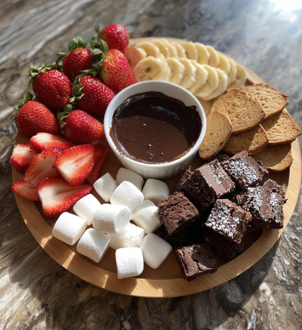 chocolate fondue board