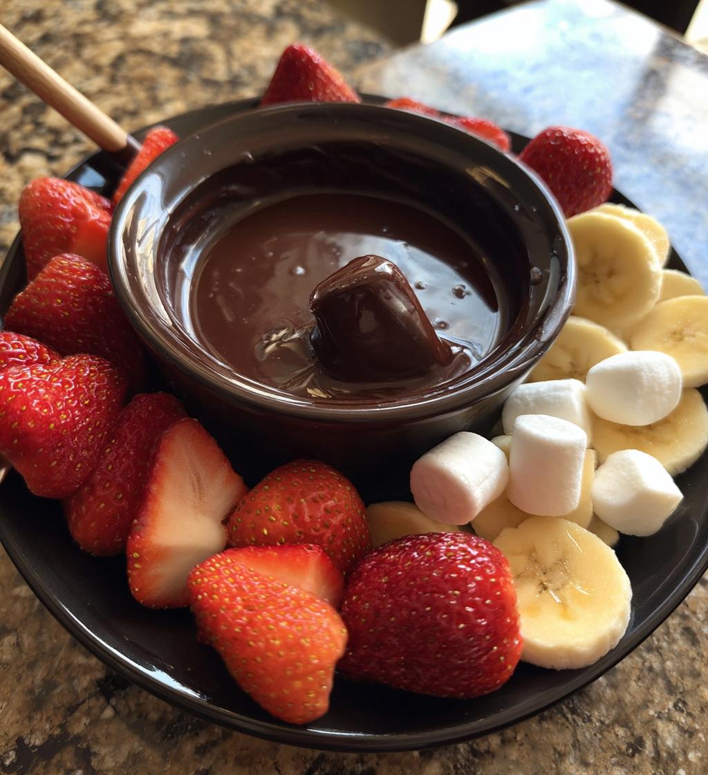 chocolate fondue recipe melting pot