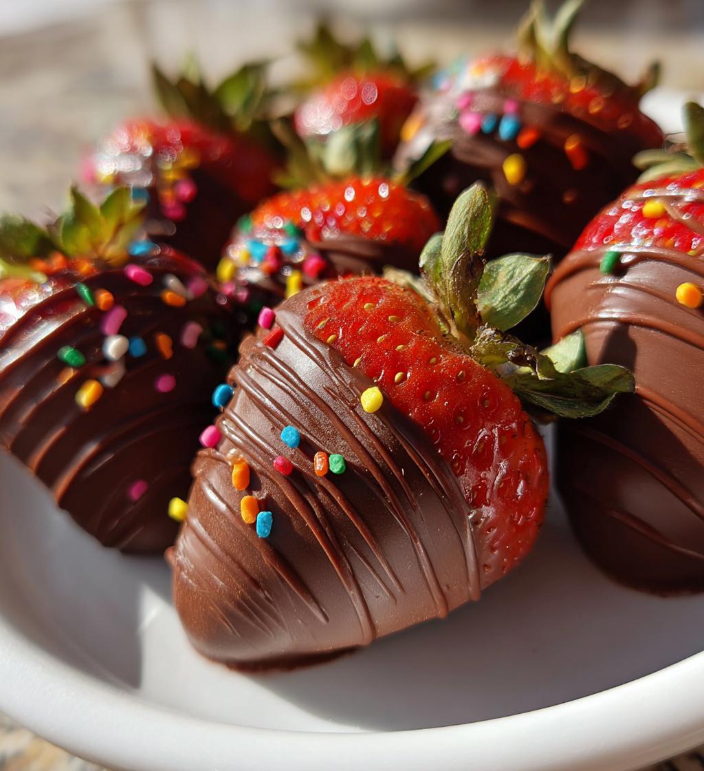 diy chocolate covered strawberries