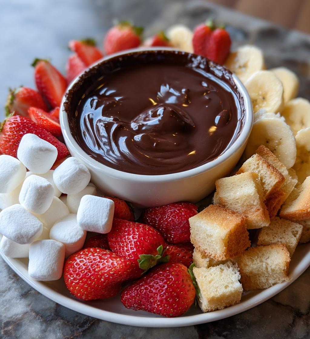 easy chocolate fondue recipe