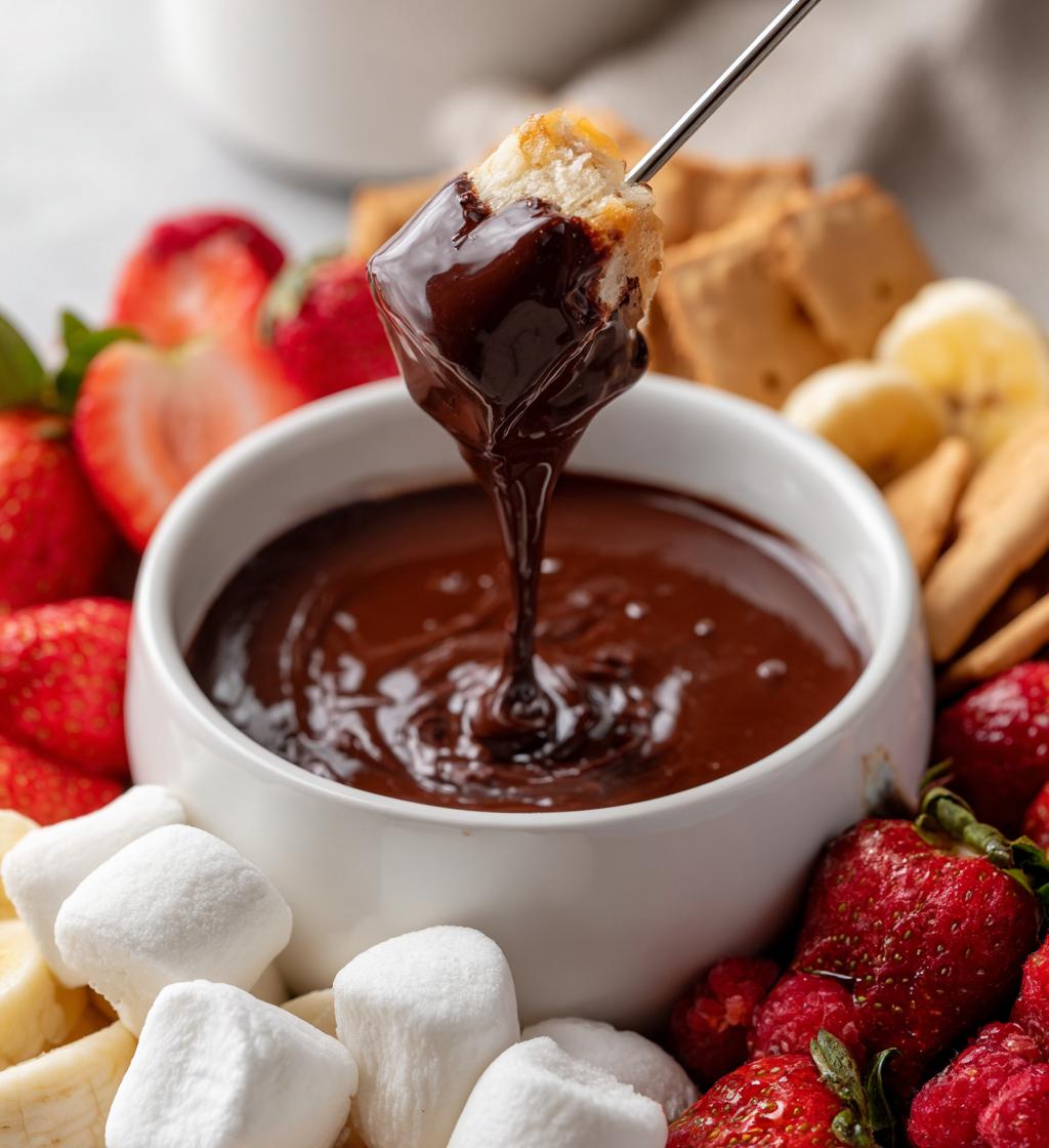 easy chocolate fondue recipe