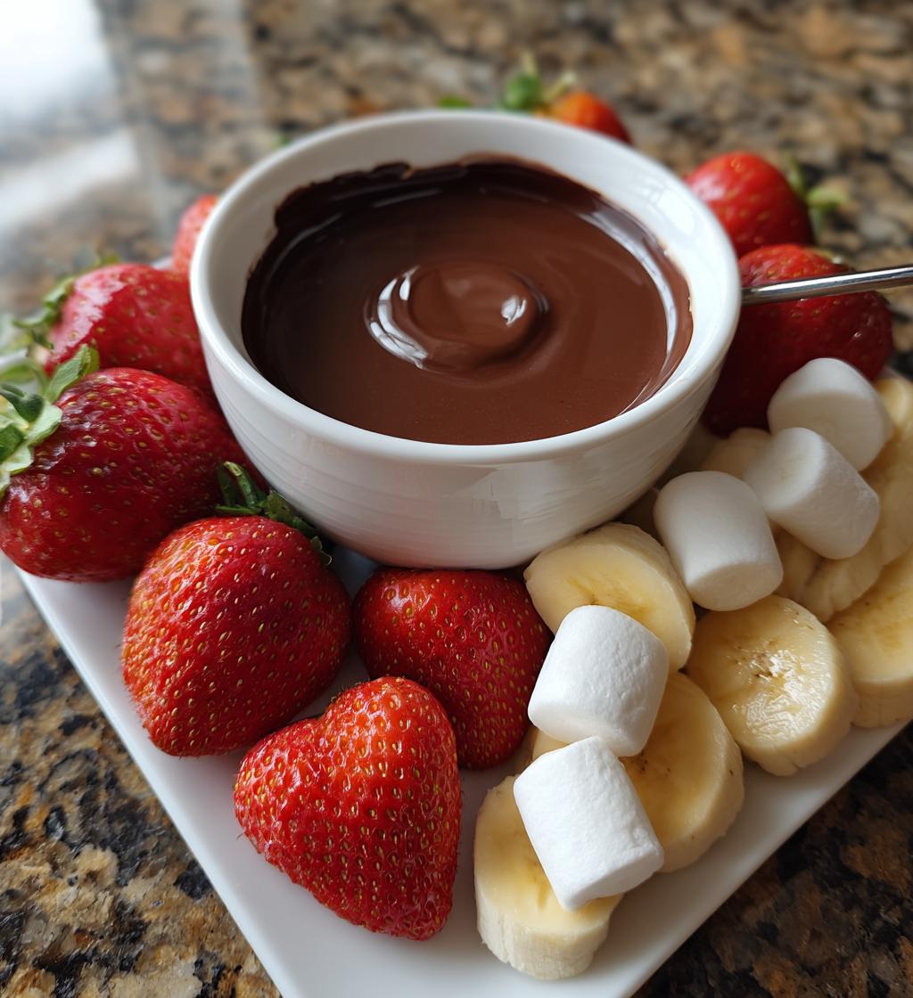 easy chocolate fondue