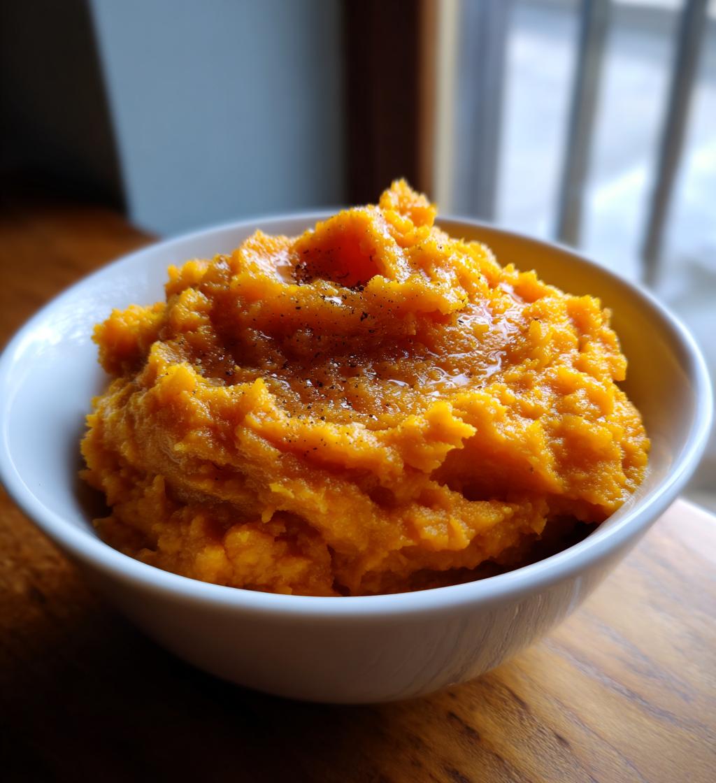 mashed sweet potatoes
