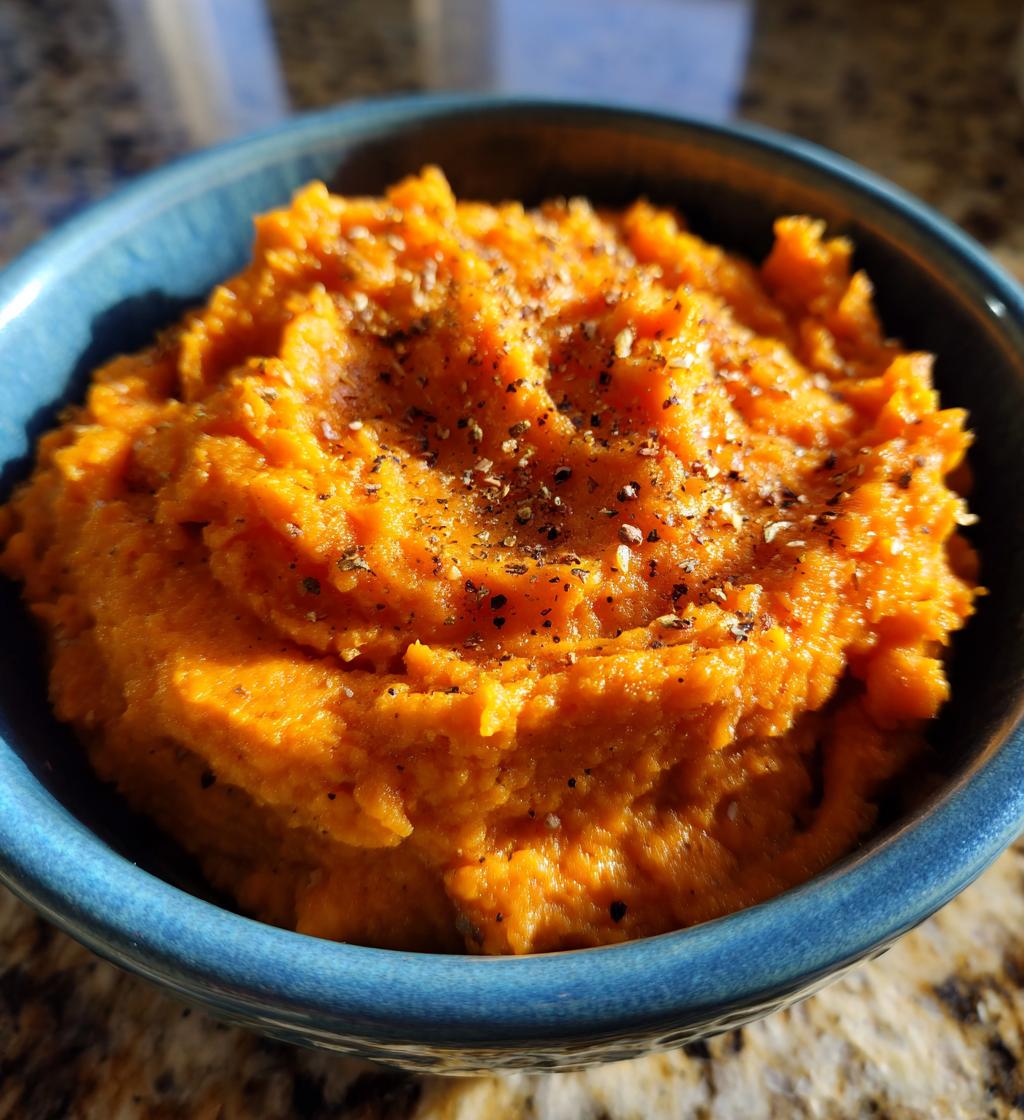 mashed sweet potatoes