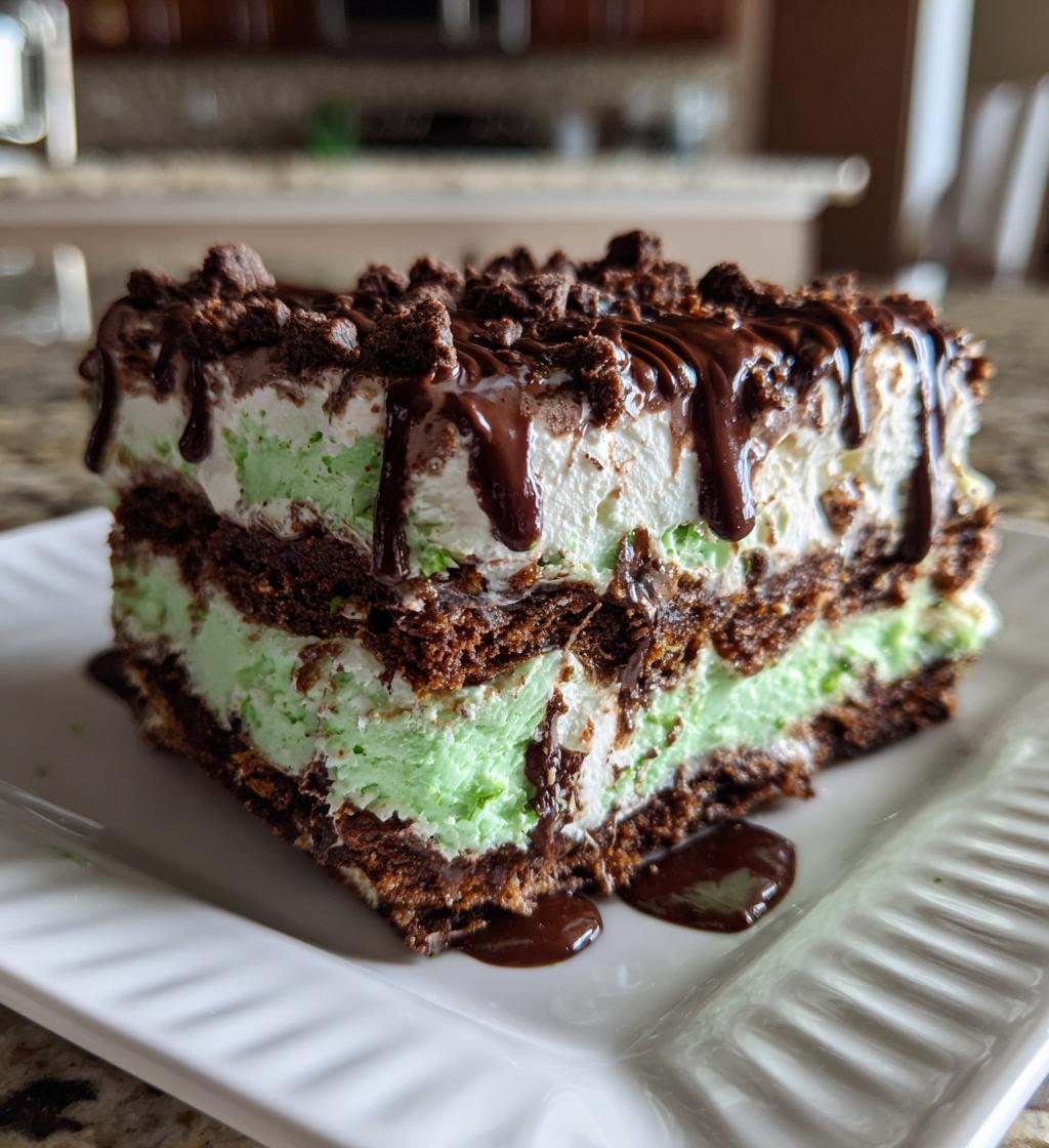 shamrock shake dessert lasagna