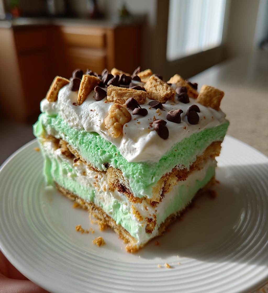 shamrock shake dessert lasagna