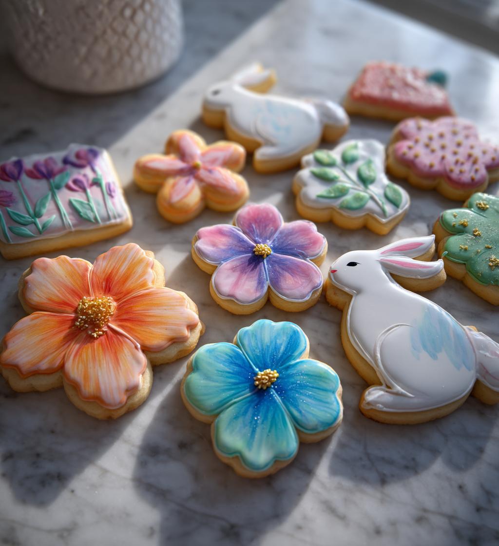 spring cookies decorated