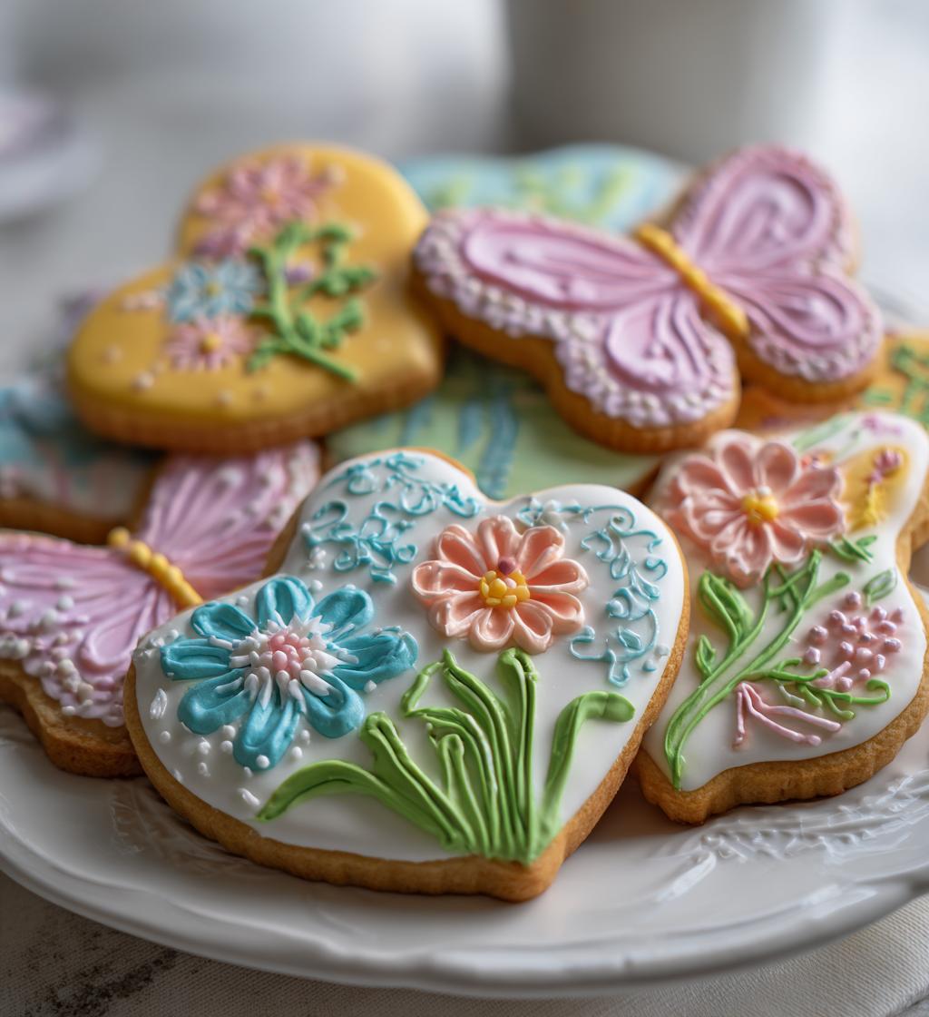 spring cookies royal icing