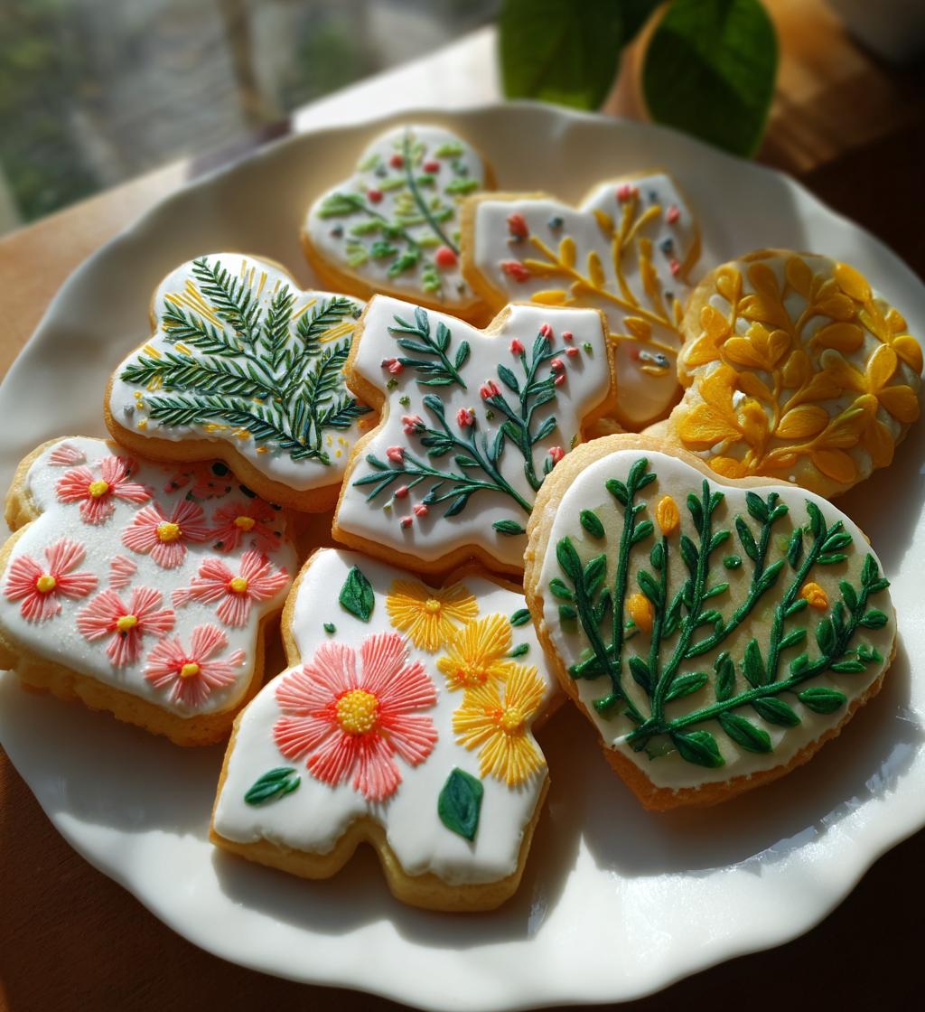 spring decorated cookies