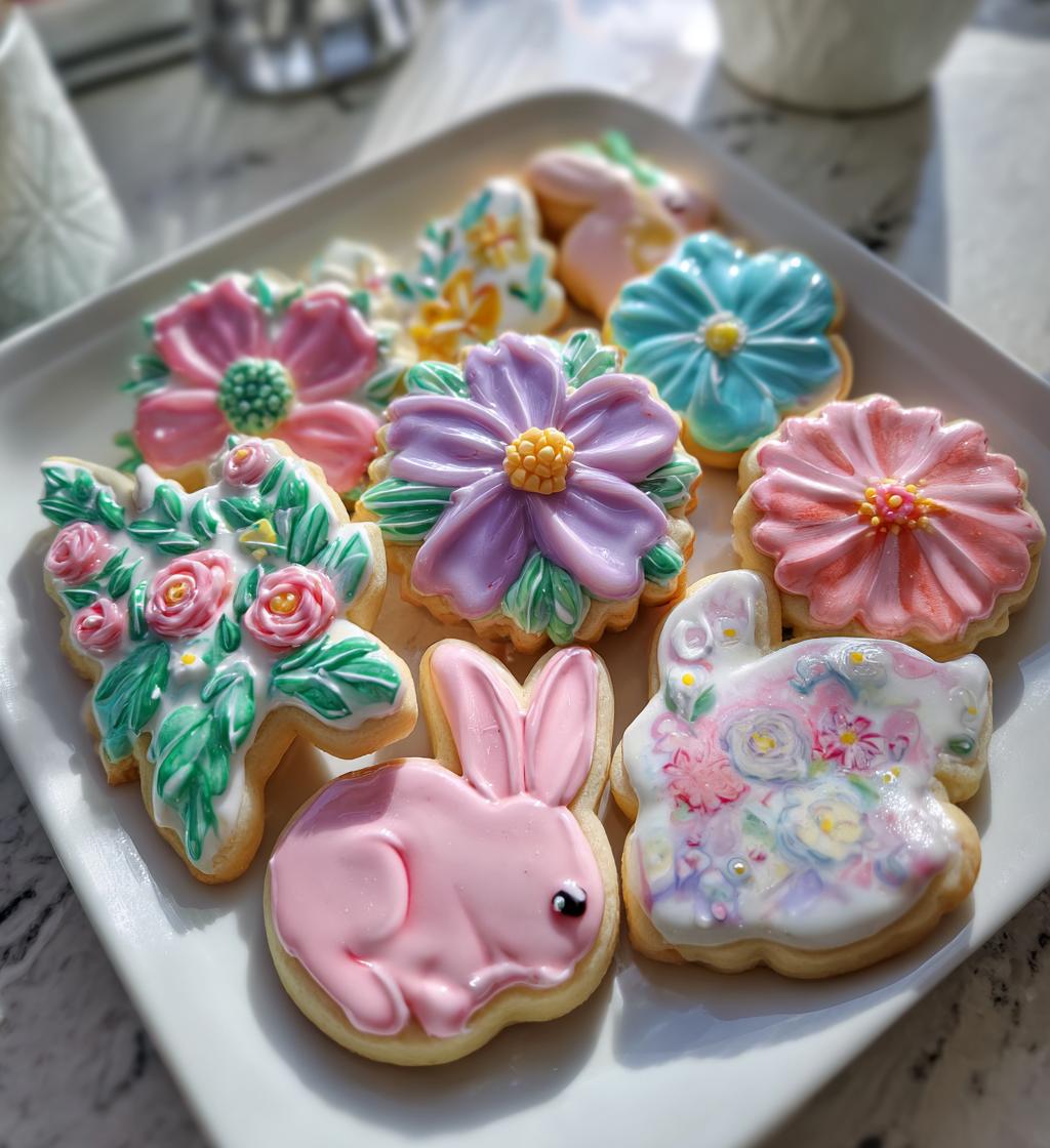 spring decorated cookies