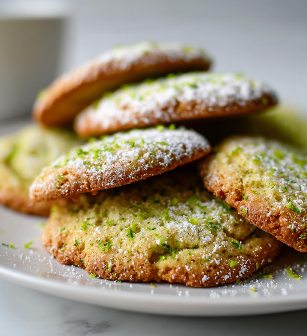 spring lime tea cookies