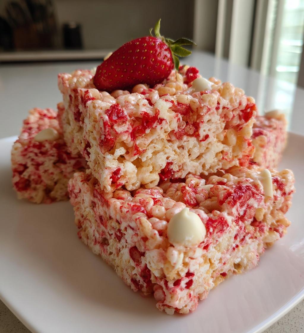 strawberry rice crispy treats