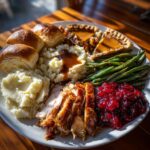 thanksgiving food table