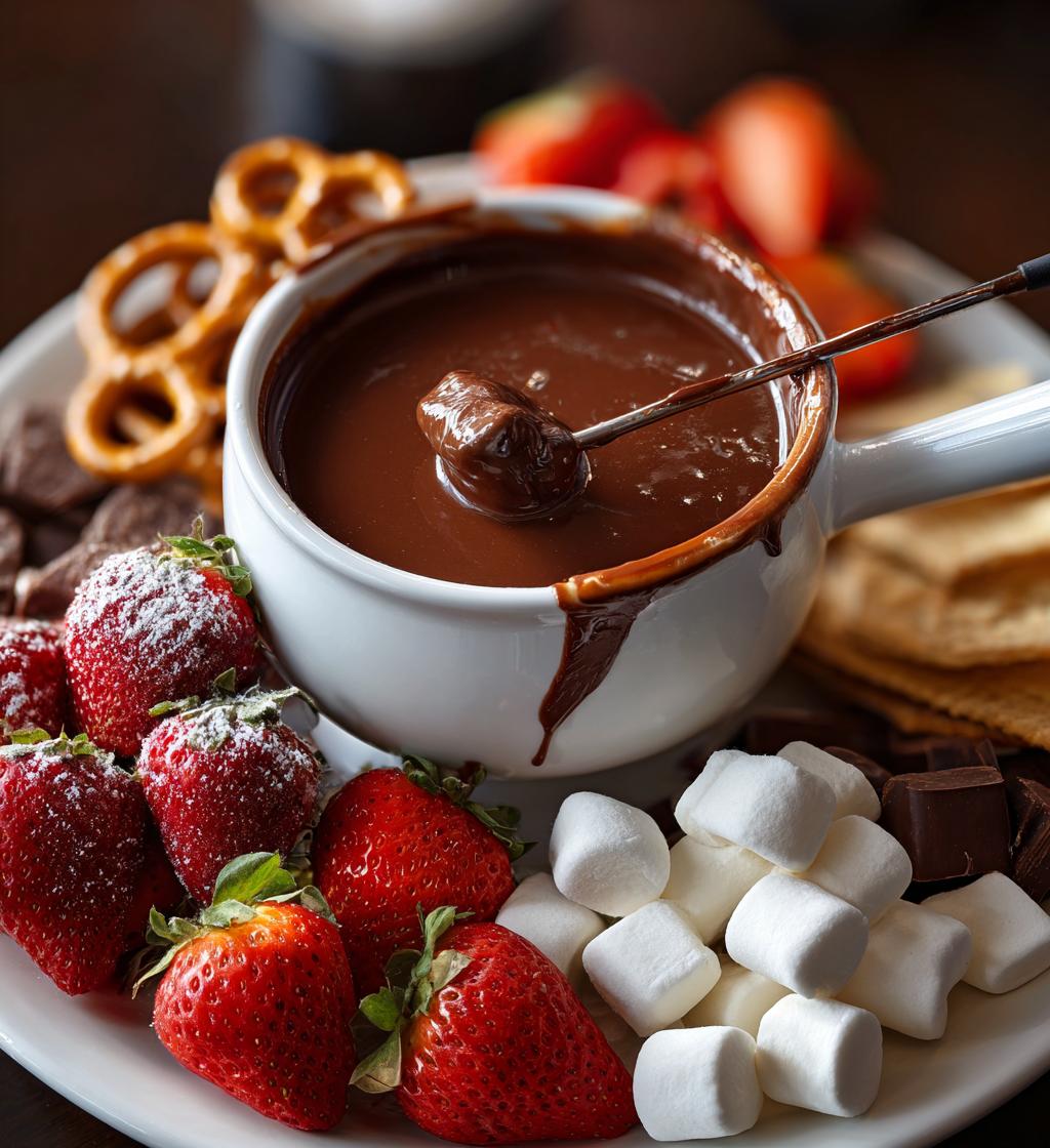 what to dip in chocolate fondue