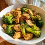 air fryer chicken and broccoli