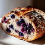 blueberry sourdough bread