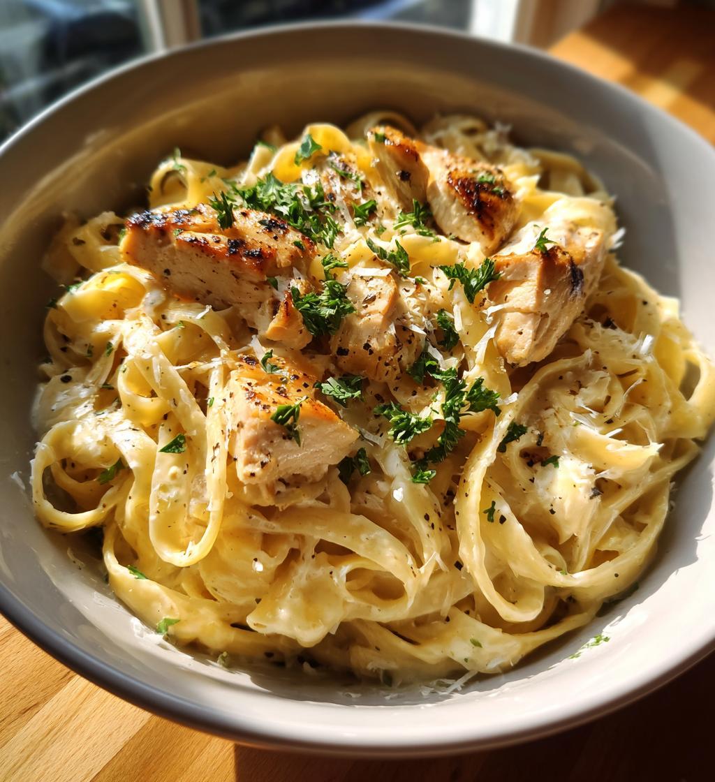 chicken fettuccine alfredo: 30-Minute Comfort Delight