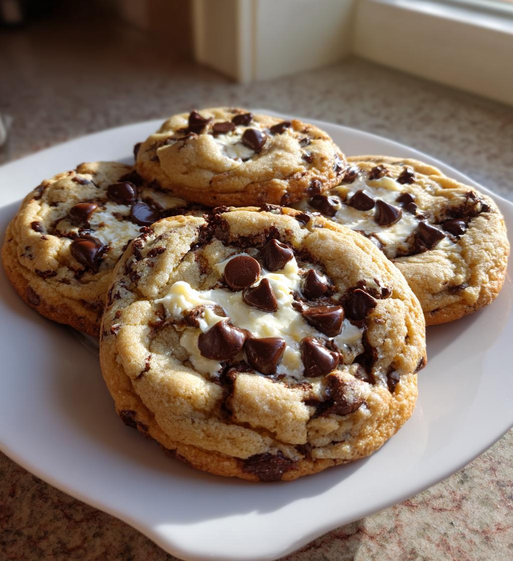 chocolate chip cookies with cream cheese