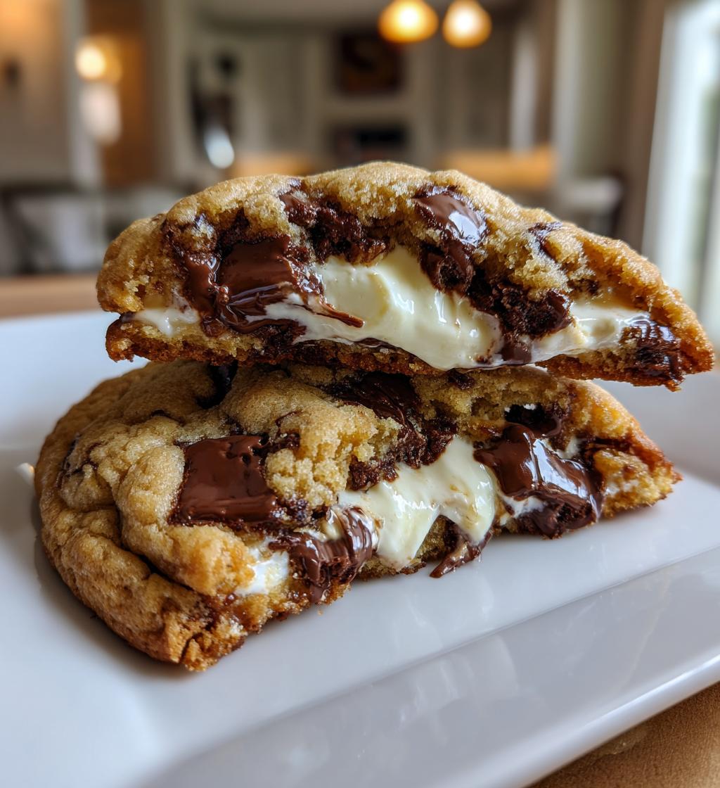 cream cheese stuffed chocolate chip cookies