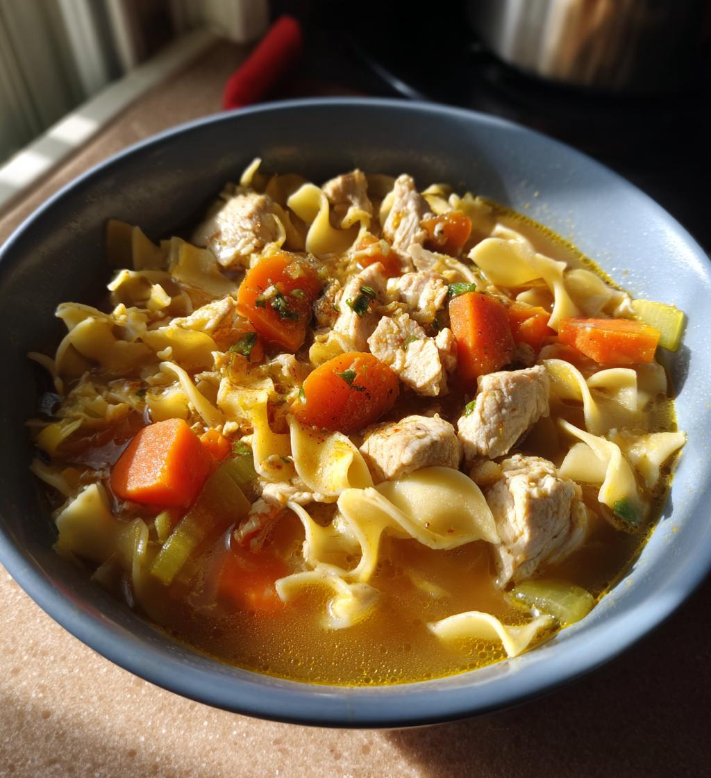 crockpot chicken noodle soup: 5 steps to heartwarming comfort