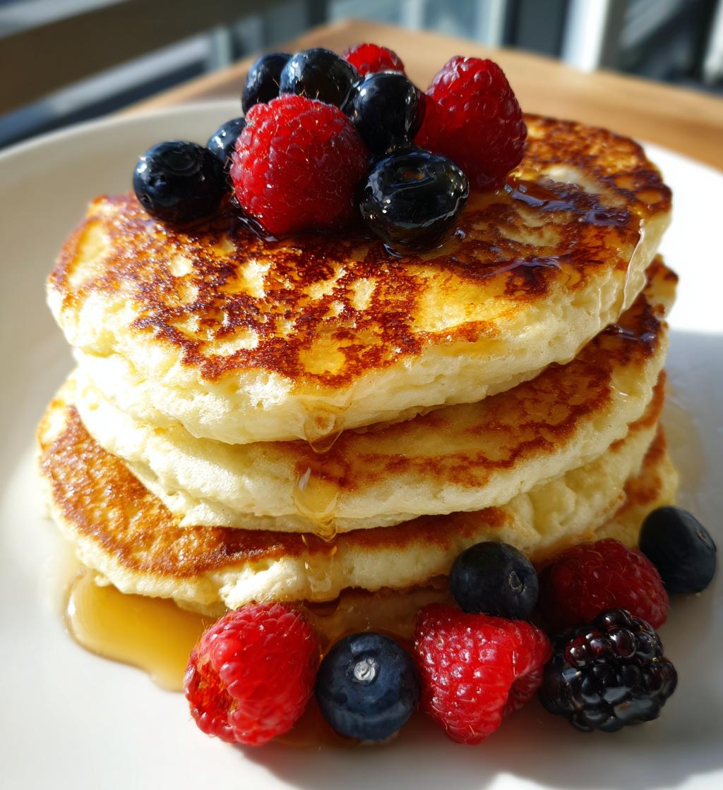 Fluffy Vanilla Greek Yogurt Pancakes That Will Delight You