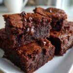 fudgy sourdough discard brownies
