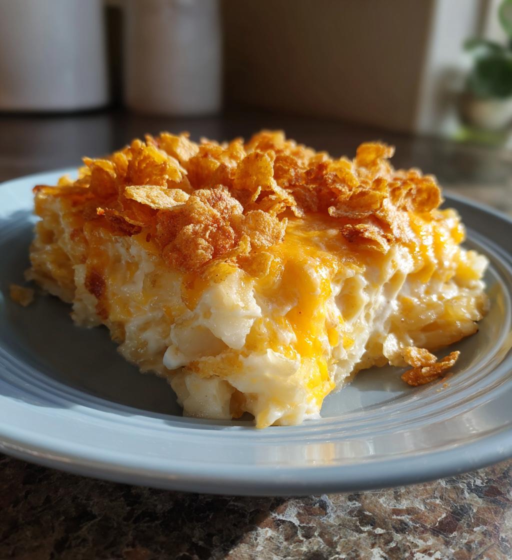 funeral potatoes with hashbrowns in crockpot