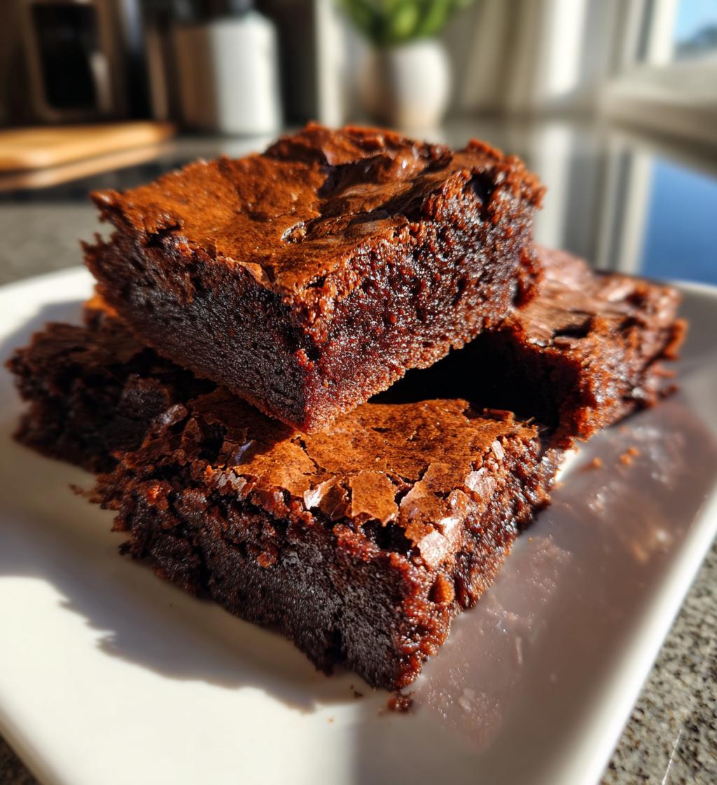homemade sourdough discard brownies