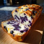 lemon blueberry cheesecake sourdough bread