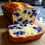 lemon blueberry sourdough bread