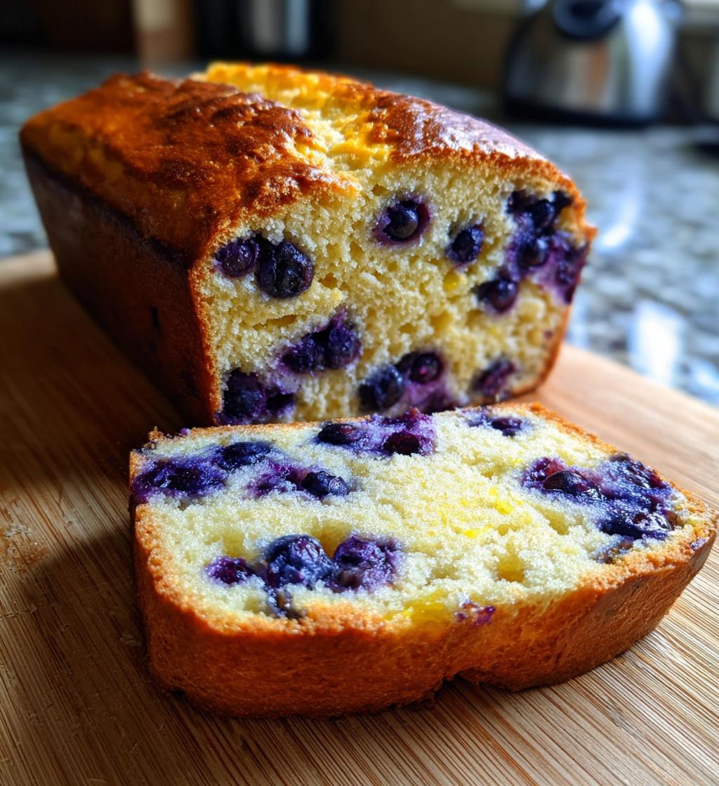 lemon blueberry sourdough bread