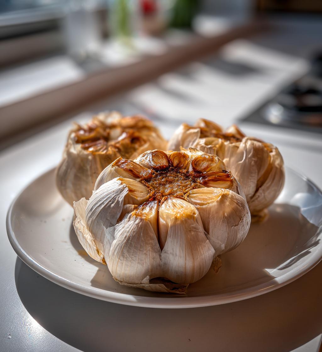 perfectly roasted garlic without oil