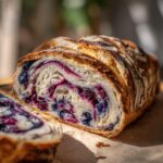 sourdough blueberry swirl bread