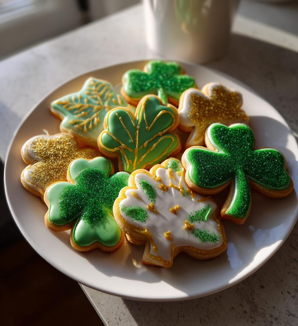 st patricks day royal icing cookies
