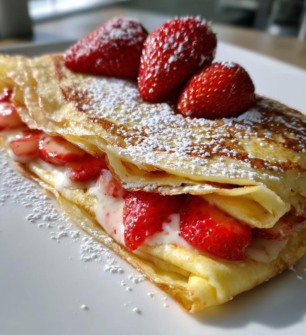 strawberry crepe cookie