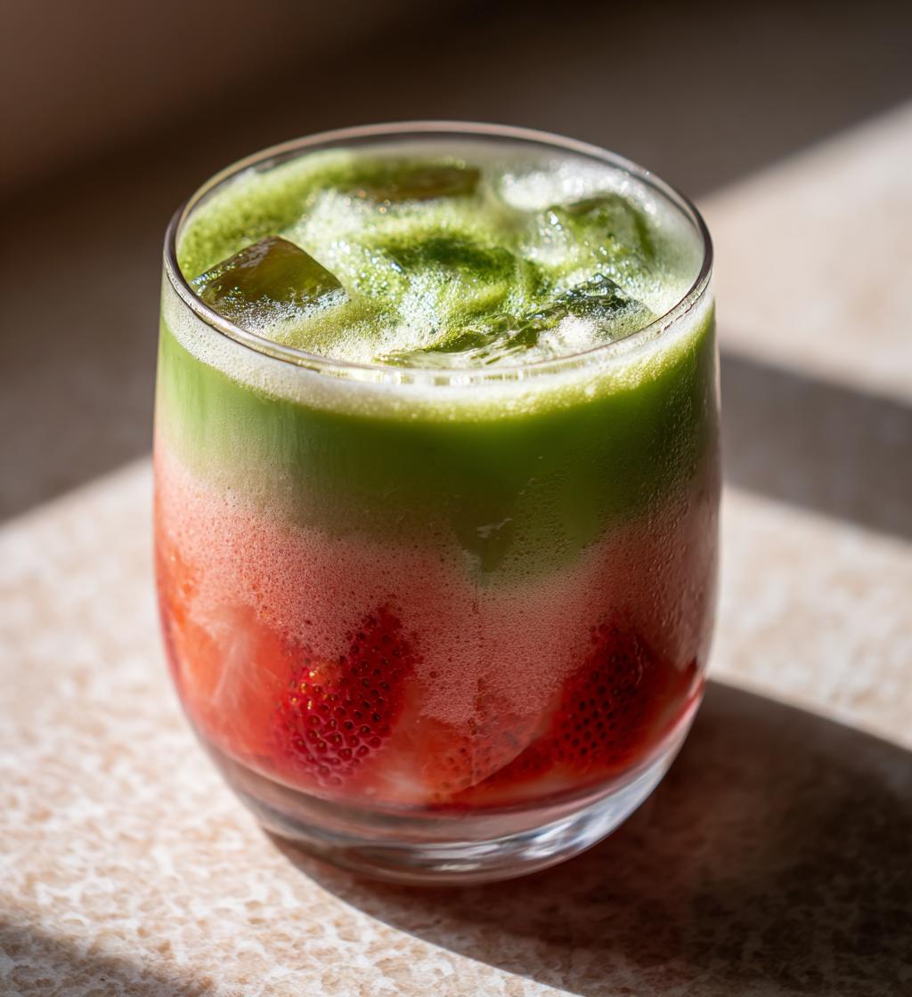 strawberry matcha latte recipe