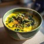 Healing Lentil Spinach Soup with Turmeric & Ginger