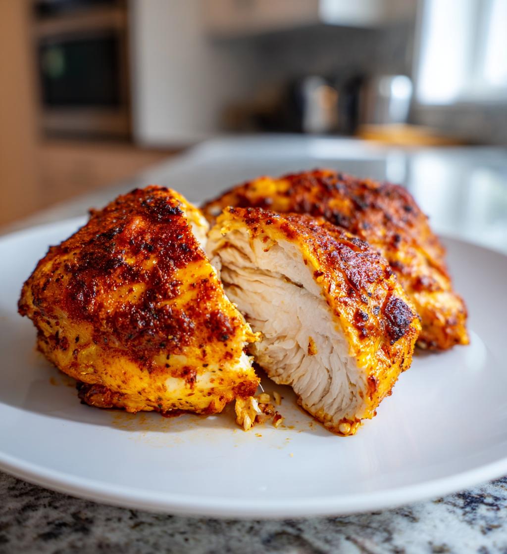 air fryer bone in chicken breast recipes easy for dinner bliss