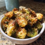air fryer brussel sprouts parmesan
