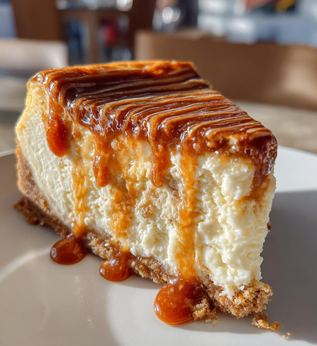 caramel cheesecake swirl