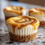 caramel swirl cheesecake cupcakes