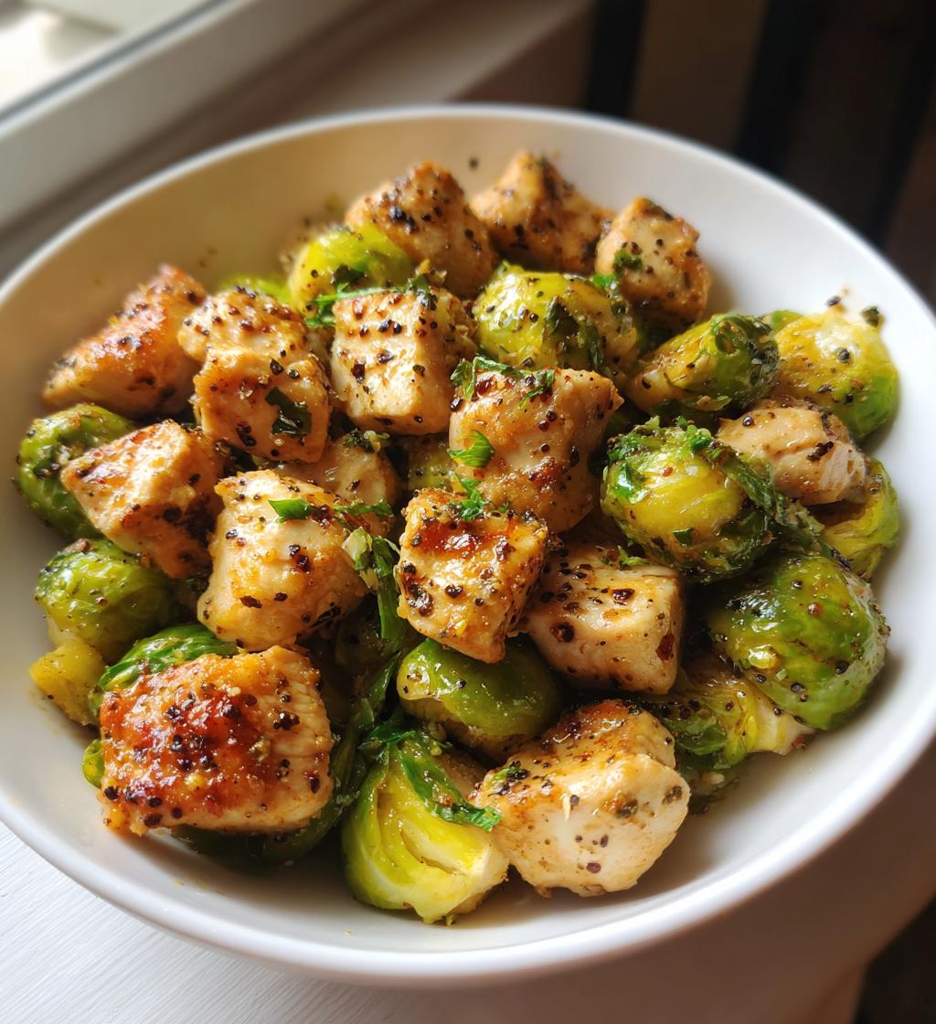 chicken and brussel sprouts air fryer recipes for a quick meal