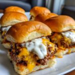 ground beef sliders with sauce