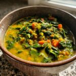 lentil and spinach soup slow cooker