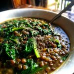 lentil & spinach soup