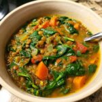 lentil spinach soup slow cooker