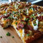 loaded baked potato pizza