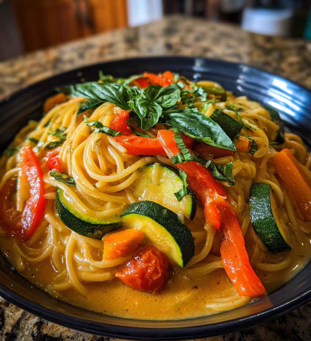 pasta primavera creamy