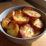 sliced potatoes in air fryer
